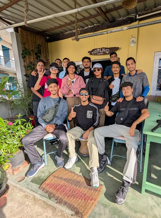 Travellers at a Northeast homestay
