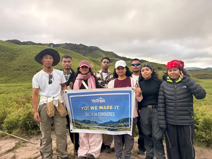 YoTripss crew at Dzukou Valley